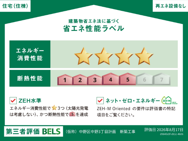 建築物省エネ法に基づく省エネ性能ラベル